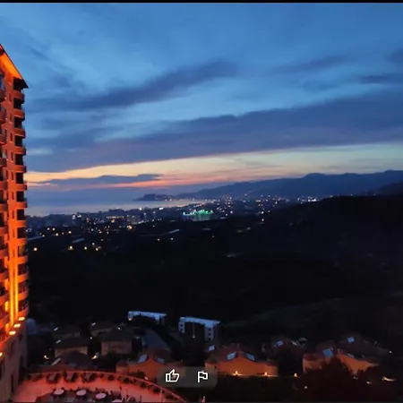 Sea View Apartment 2+1 Gold City 2 Floors * Alanya