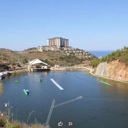 Sea View Apartment 2+1 Gold City 2 Floors * Alanya